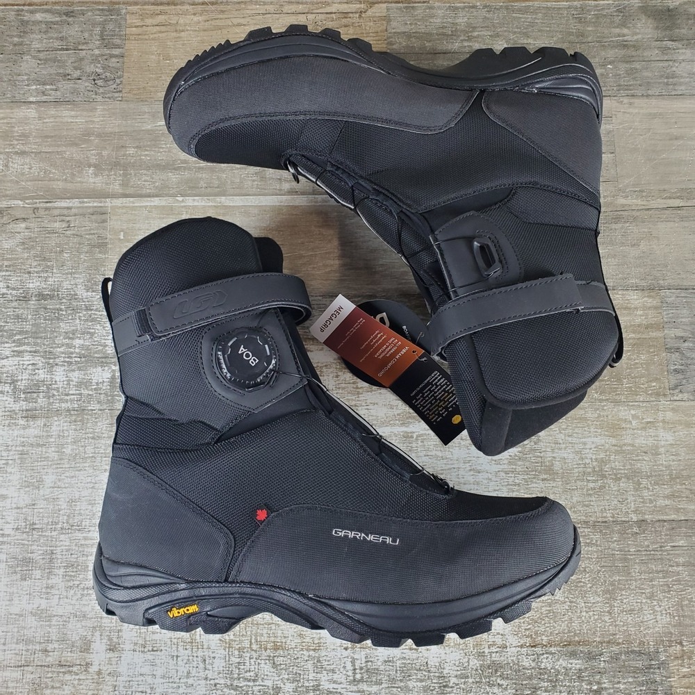 Louis Garneau Klondike M4 Cycling Boots Mens Sz 10.75‎ Black BOA